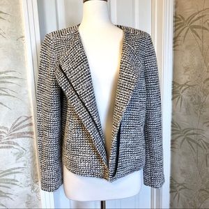 ✨SOLD✨ LOFT Petites black and white light jacket